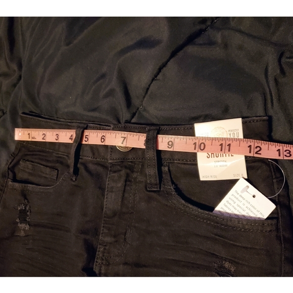 Black Juniors SO High-Rise Shortie Shorts Denim from Kohls NWT - Picture 7 of 9